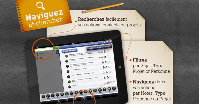 app de gestion de projet iPad et de management - Beesy