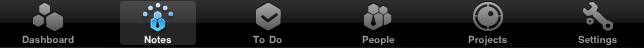 How to use Beesy - main tab bar How to use Beesy, Ipad note taking app - main tab bar
