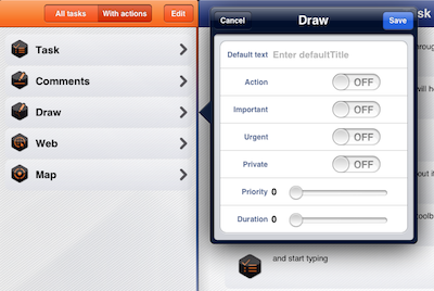 Best task manager for iPad and iPad To-Do list management app - configure type of task Best task manager for iPad and iPad To-Do list management app - configure type of task