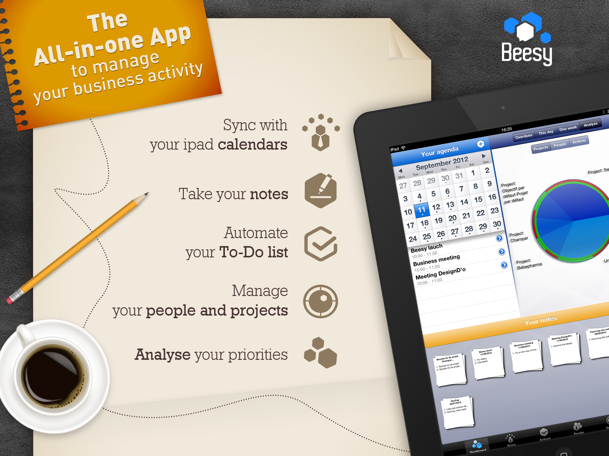Beesy HD A complete note taking app for iPad