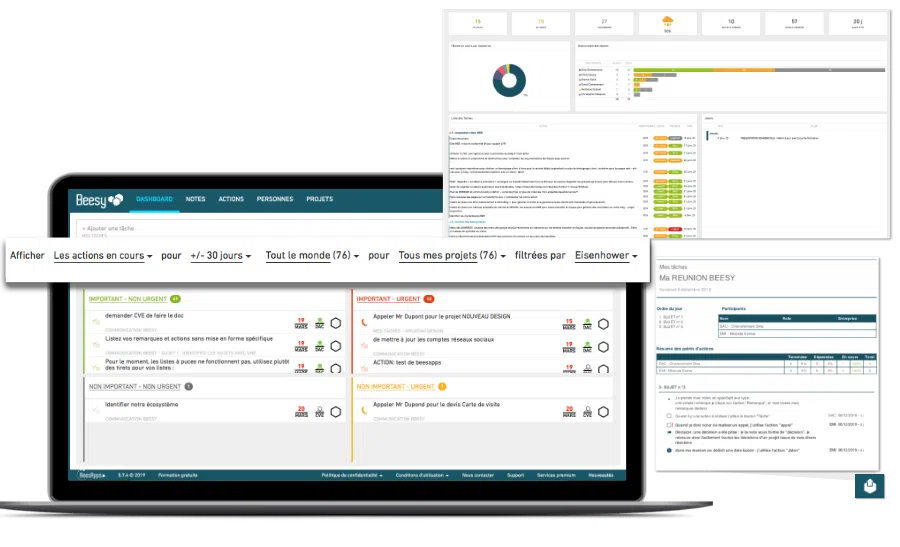Presentation Beesy-tableau de bord FR Presentation Beesy tableau de bord FR - Améliorer sa productivité - Webinaires