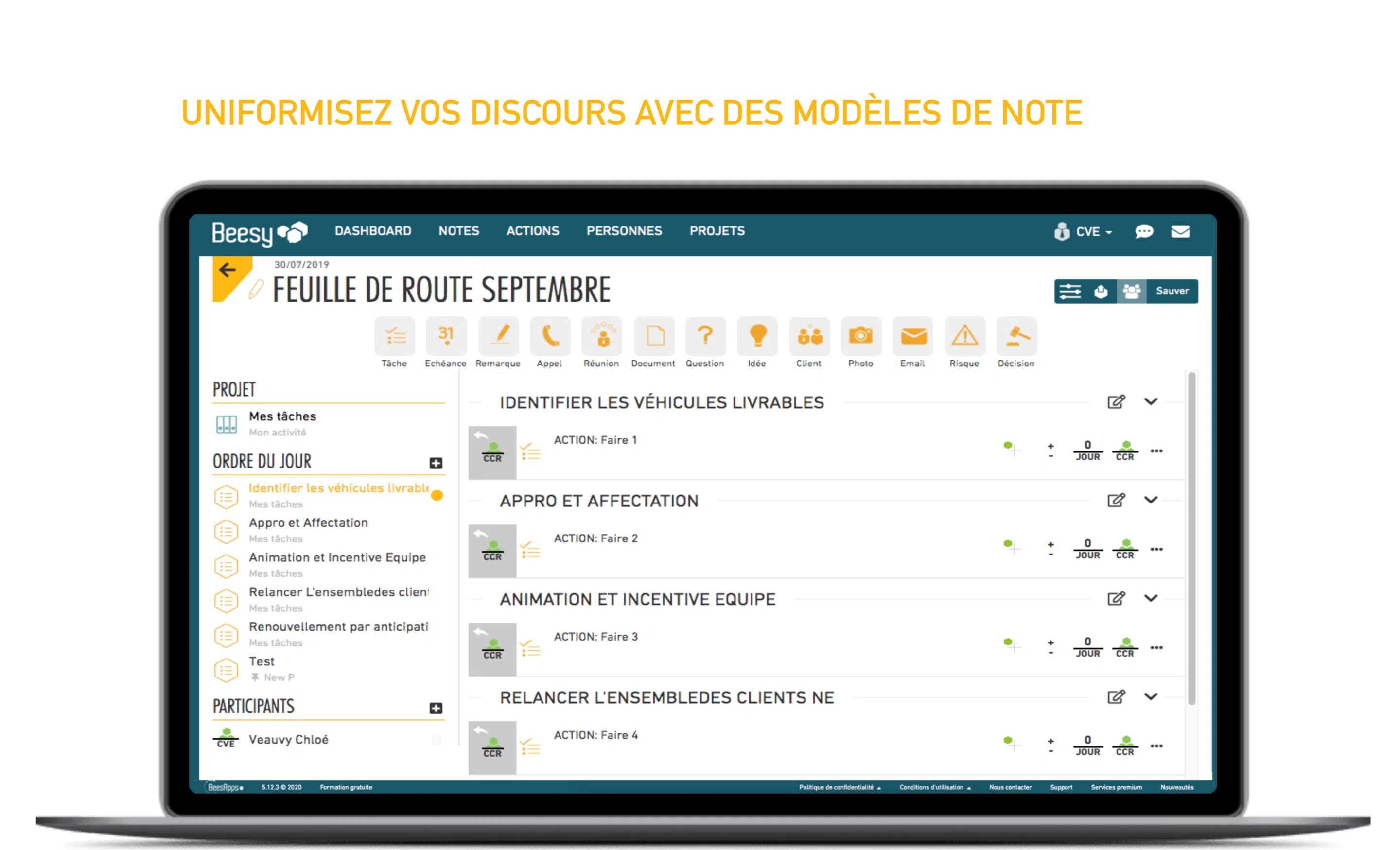 modeles de note beesy pour les directeurs régionaux