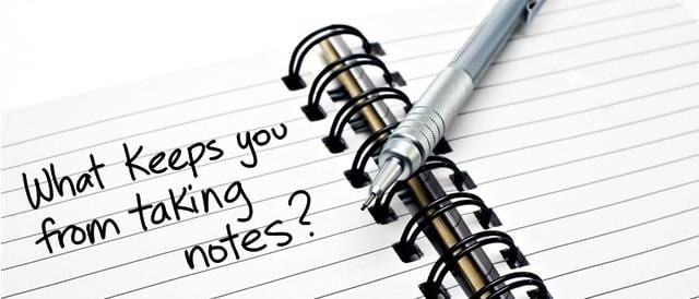 taking note taking note