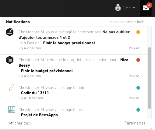 Gérer ses notifications Gérer ses notifications
