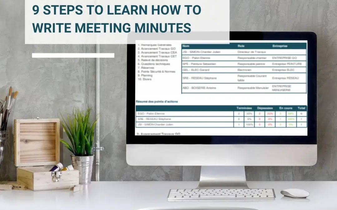9 Steps To Learn How To Write Meeting Minutes