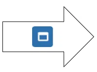 Flèche + bouton d'actions importantes 