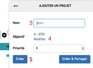 Ajouter un nom au projet 