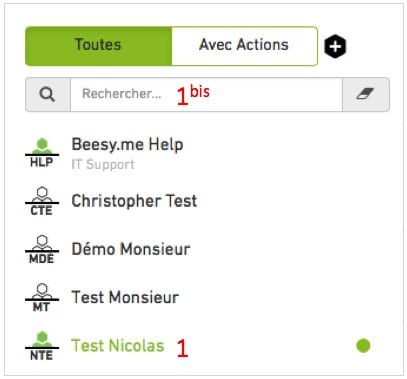 Sélection de contact Sélection de contact
