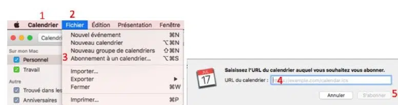 Calendrier Apple