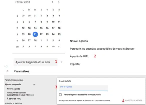 Calendrier Google 