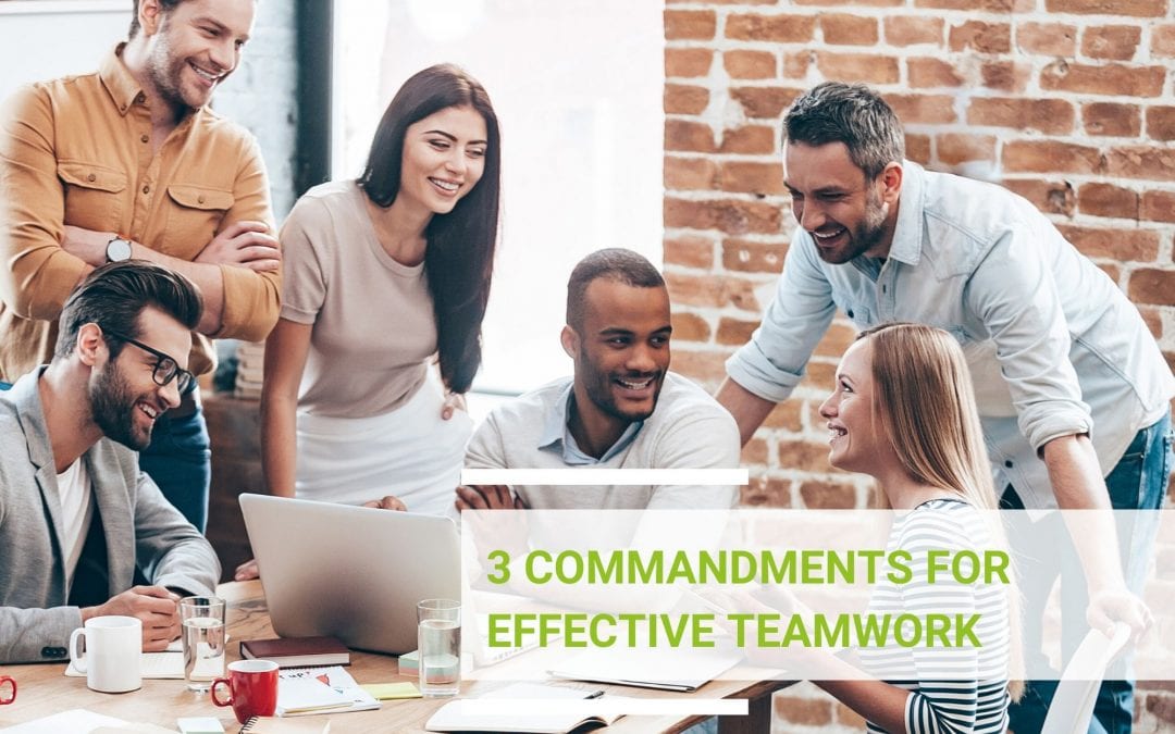 3 commandments for effective teamwork