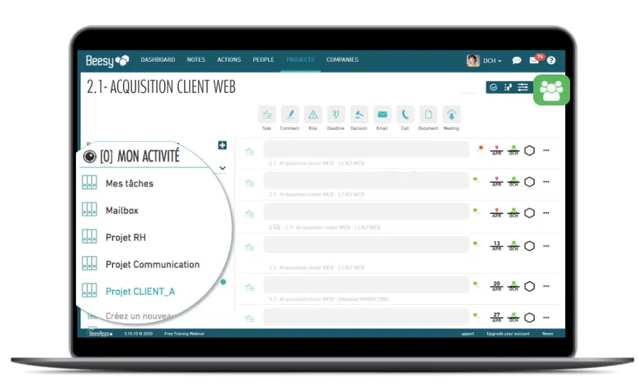 Un travail en équipe efficace avec Beesy