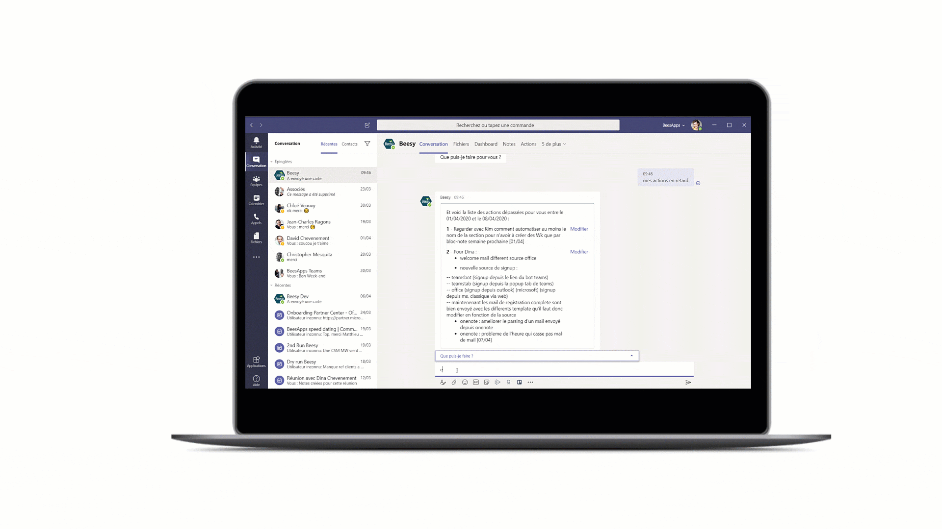 automated reports with smart assistant beesy - Artificial Intelligence
