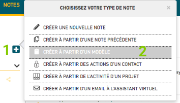 Modèle de note