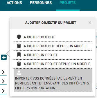 Importer vos données