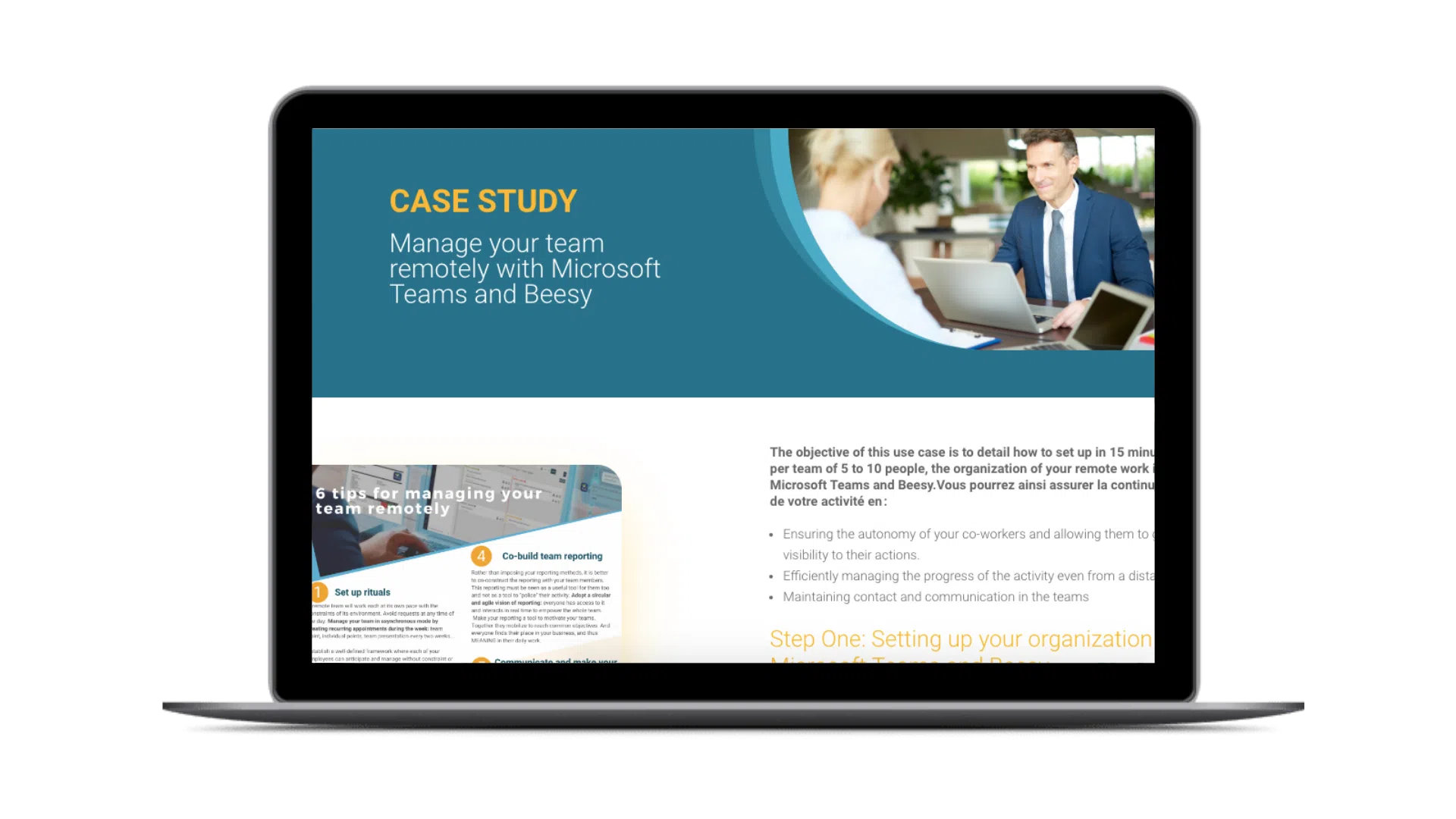 CASE STUDY Manage your team remotely with Microsoft Teams and Beesy