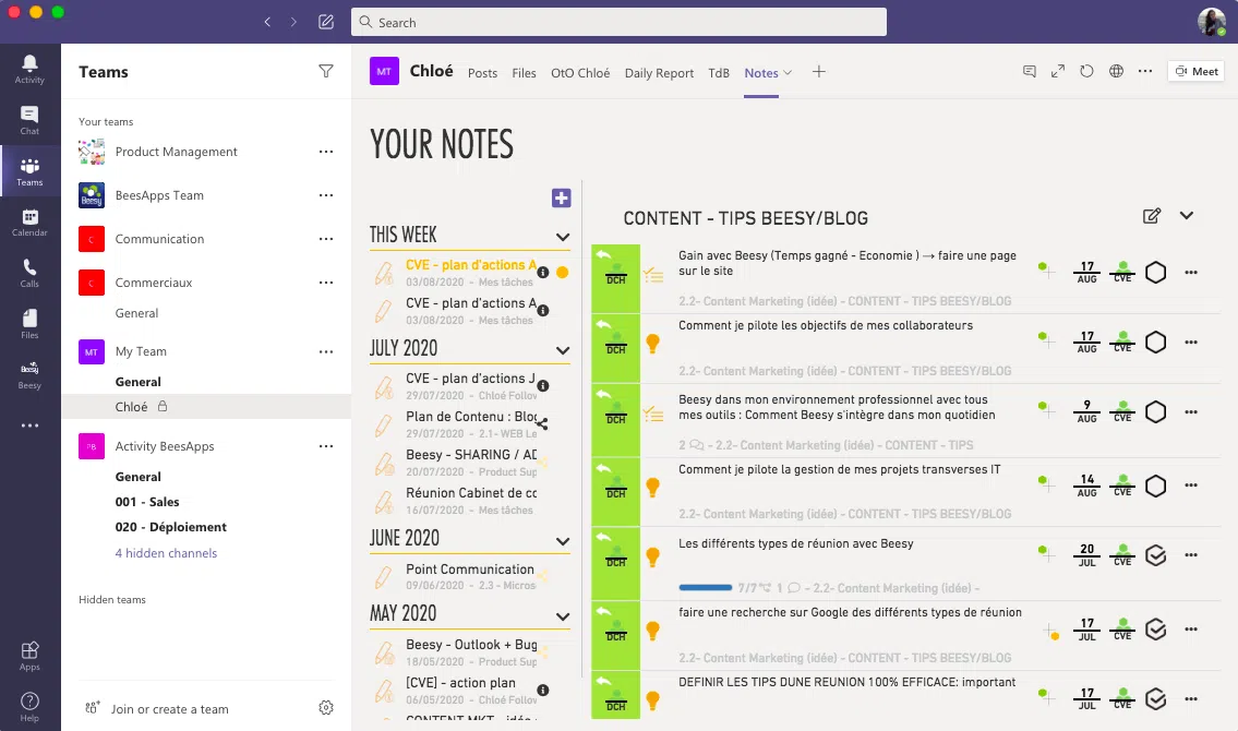 Organizing your work - the follow-up of one-to-one meetings