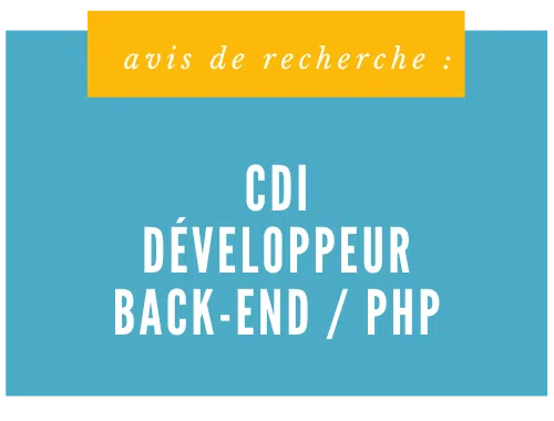developper back end - Développeur Back-End / PHP