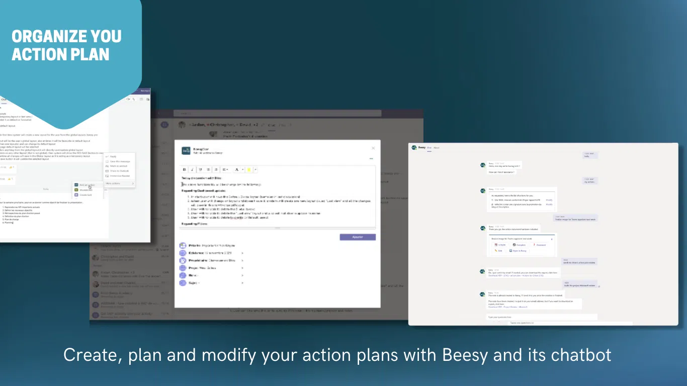 Organiser ses actions 2 - Help Center Beesy & Microsoft