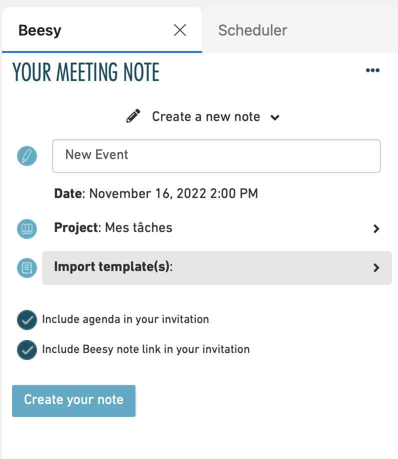 Preparer your meeting on Outlook