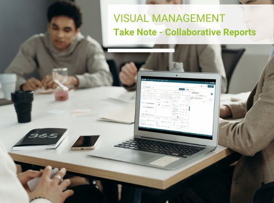 Visual Management : take notes directly in your visual reports